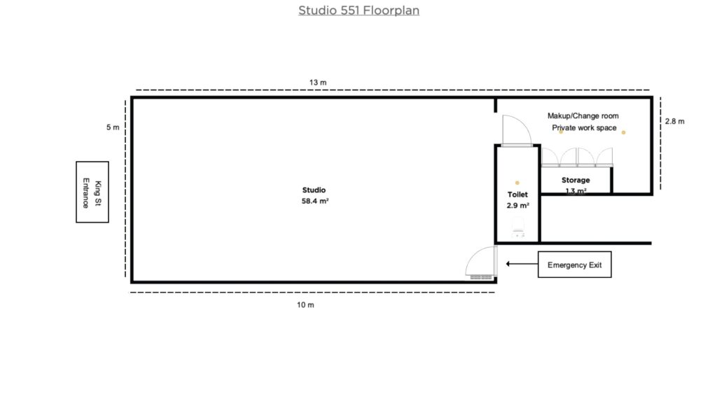 Studio 551 Flooplan